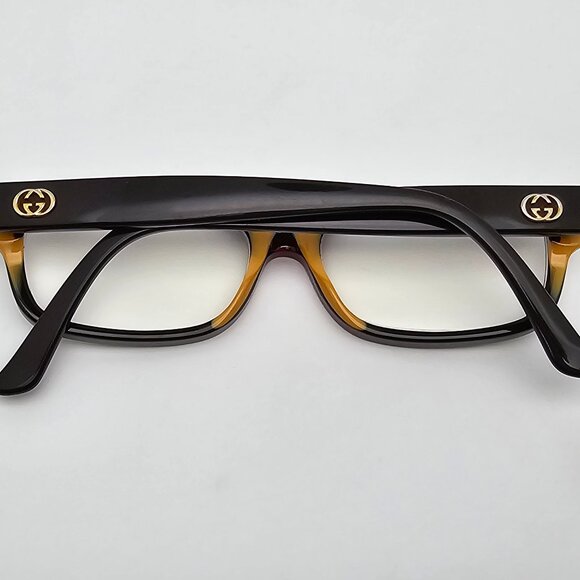 Gucci GG3607 7EH Brown Red Yellow Gold Eyeglasses Frame w/ Case Italy 52-15-140 - Picture 11 of 16